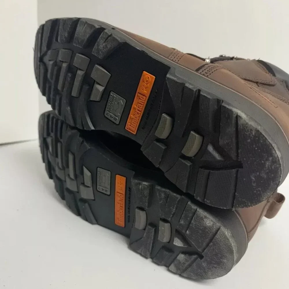 Timberland Pro Mens Pit Boss Steel Toe Work Boot Brown Size 12W